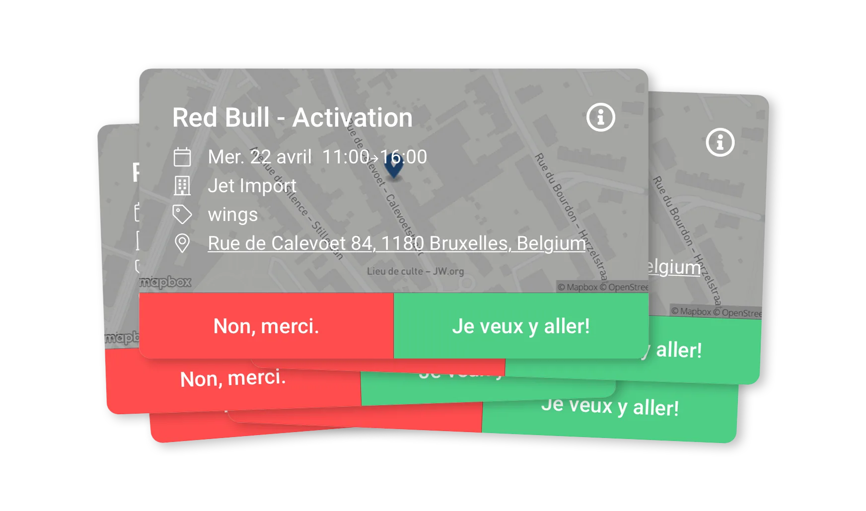 Mission offers in the Pop Up Agency mobile app